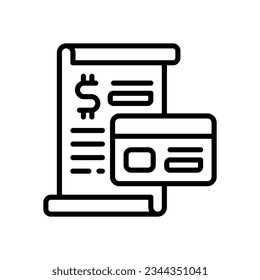 icono de factura para tu sitio web, móvil, presentación y diseño de logotipo.