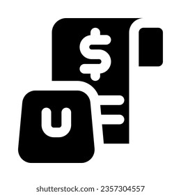 Rechnungs-Icon für Ihre Website, Ihr Handy, Ihre Präsentation und Ihr Logo-Design.