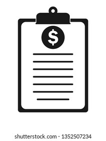 Invoice Icon.Flat style vector EPS.