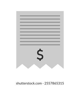 Invoice illustrated on white background
