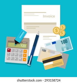 invoice invoicing payment money calculator 