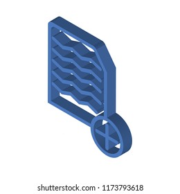 Invoice isometric left top view 3D icon