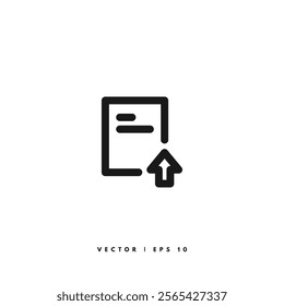 Invoice Line Icon. Editable Stroke