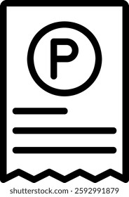 invoice line icon illustration vector