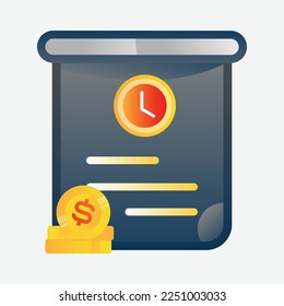 Factura para cargar el vector de pagos. Pago comercial en finanzas