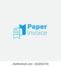 invoice logo modern design in white background