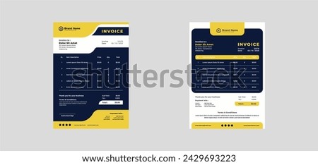 invoice modern design template vector Stock photo © 