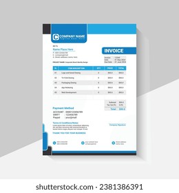 invoice new desing vector template