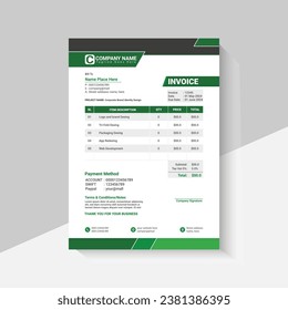 invoice new desing vector template