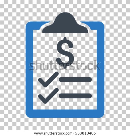 Invoice Pad icon. Vector pictogram style is a flat symbol, color, chess transparent background. Designed for software and web interface toolbars and menus.