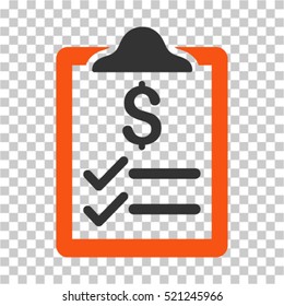 Invoice Pad icon. Vector pictograph style is a flat symbol, color, chess transparent background. Designed for software and web interface toolbars and menus.