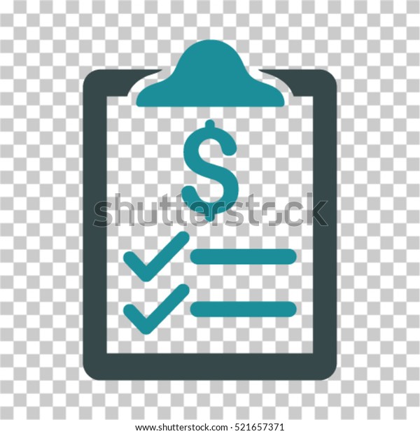 Invoice Pad icon. Vector pictograph\
style is a flat symbol, color, chess transparent background.\
Designed for software and web interface toolbars and\
menus.