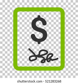 Invoice Page icon. Vector pictograph style is a flat symbol, color, chess transparent background. Designed for software and web interface toolbars and menus.
