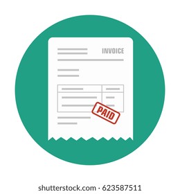invoice pay concept isolated icon