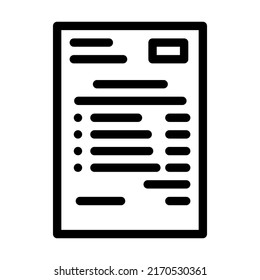 invoice payment facture line icon vector. invoice payment facture sign. isolated contour symbol black illustration