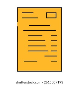 invoice payment facture line icon vector. invoice payment facture sign. isolated symbol illustration