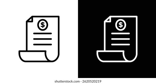 Rechnung Zahlung Symbol Vektor, Illustration Logo Vorlage im trendigen Stil