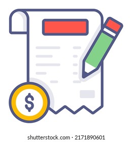 invoice payment Modern concepts design, vector illustration
