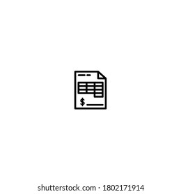 Icon der Rechnungsprämie. Vektorgrafik der Rechnung