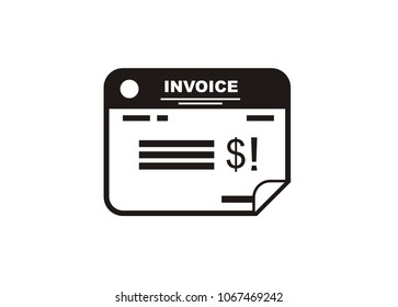 invoice sheet simple icon