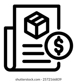 Invoice Simple Vector Icon Collection
