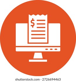 Invoice slip Vector Icon Design Illustration