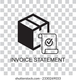invoice statement icon , delivery icon