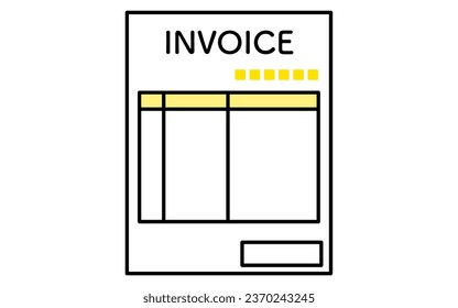 Ilustración de la imagen del sistema de facturación de facturas y facturas calificadas, Ilustración de vectores