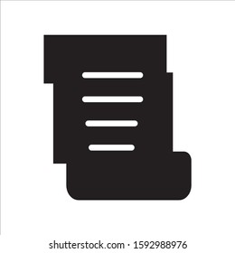 Invoice or tax icon vector illustration flat design