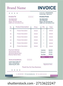 Plantilla de Factura y Plantilla de facturación para empresas.