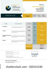 Invoice Template Design