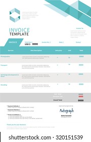 Invoice, Template Design