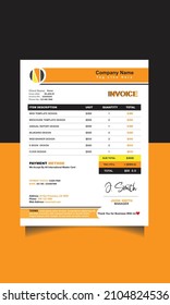 Invoice Template Design for Business