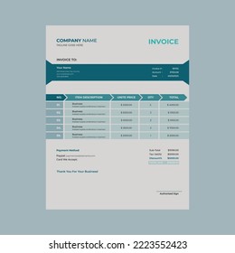 Invoice Template Design For Business