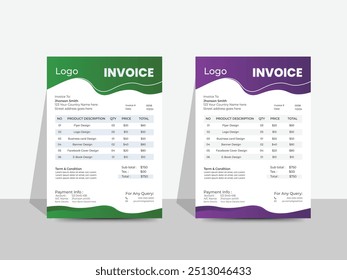 Invoice template design, Invoicing quotes, money bills, price invoices, payment agreement design, business invoice design Template.