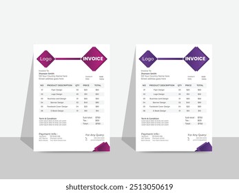 Invoice template design, Invoicing quotes, money bills, price invoices, payment agreement design, business invoice design Template.