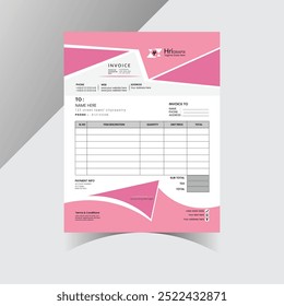 Invoice template design. Invoicing quotes, money bills or price invoices and payment agreement design templates. Tax form, bill graphic or payment receipt page.