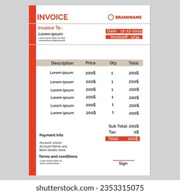 invoice template free download printable 