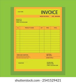 Invoice Template Radiant Fantastic Fabulous Superb