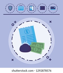 invoice ticket design
