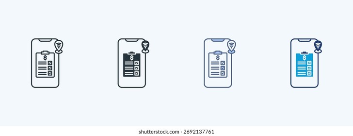 Invoice Tracking Multiple Style Icon Collection