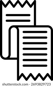 Diseño de Vector de Factura, pago en línea y concepto de facturación remota, ilustración de finanzas comerciales digitales. Icono de esquema
