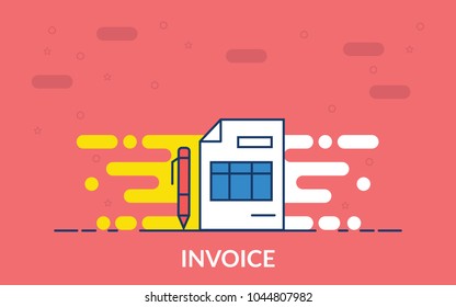 invoice vector icon