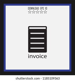 invoice vector icon