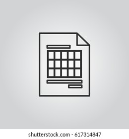 Invoice vector icon