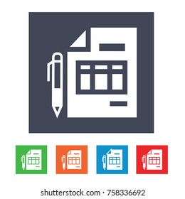 invoice vector icon