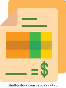 Icono vector de factura. Se puede usar para imprimir, móviles y aplicaciones web.