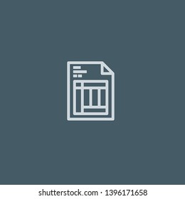 Invoice vector icon. Invoice concept stroke symbol design. Thin graphic elements vector illustration, outline pattern for your web site design, logo, UI. EPS 10.
