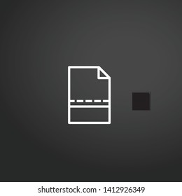 Invoice vector icon. Invoice concept stroke symbol design. Thin graphic elements vector illustration, outline pattern for your web site design, logo, UI. EPS 10.