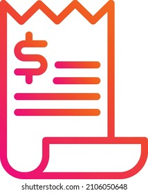 Illustration zum Design von Vektorgrafiken in der Rechnungsstellung